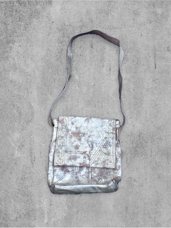 Dries Van Noten Other - Dries Van Noten Metallic Gold Leather Crossbody Bag